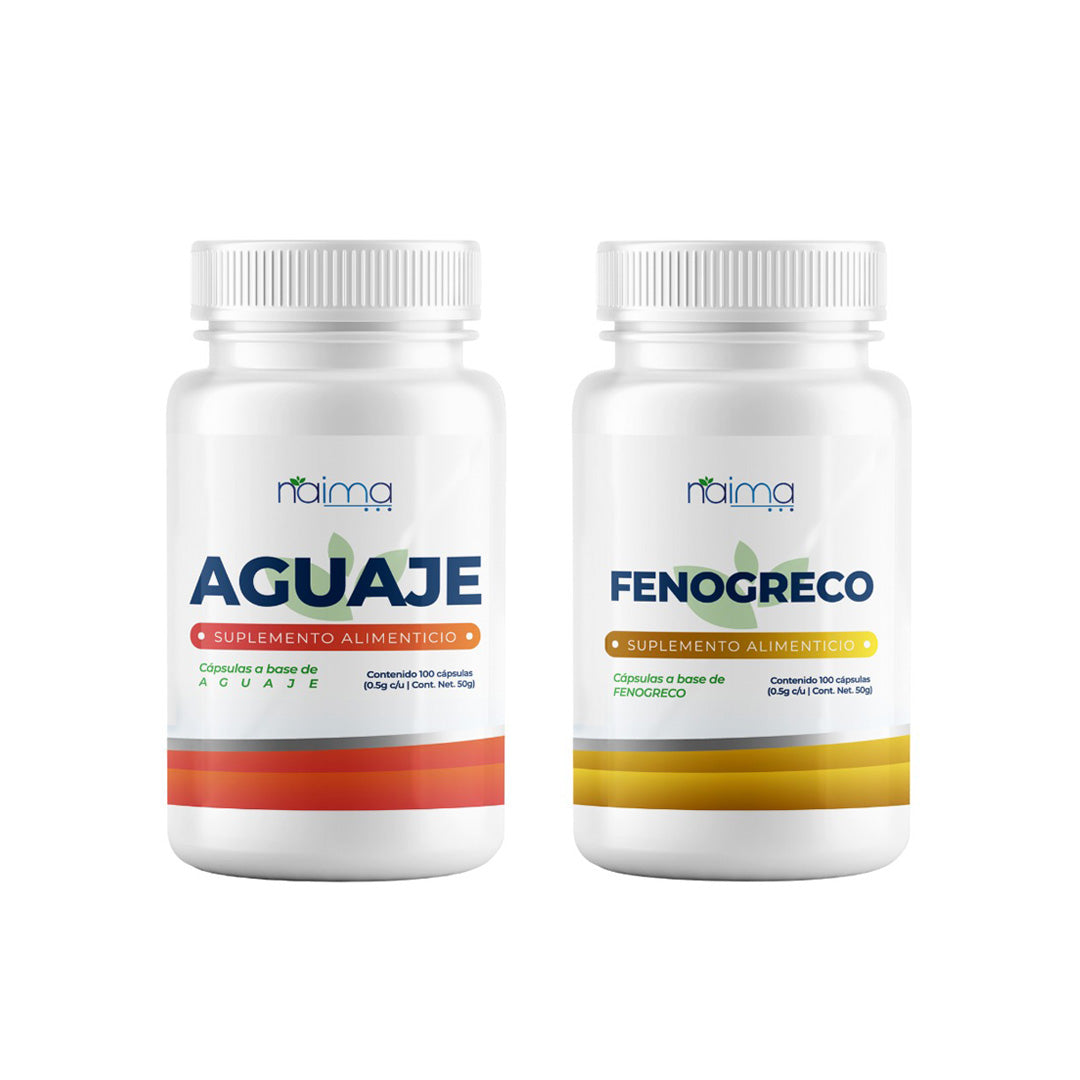 Fenogreco y Aguaje - 100 Cápsulas por Frasco