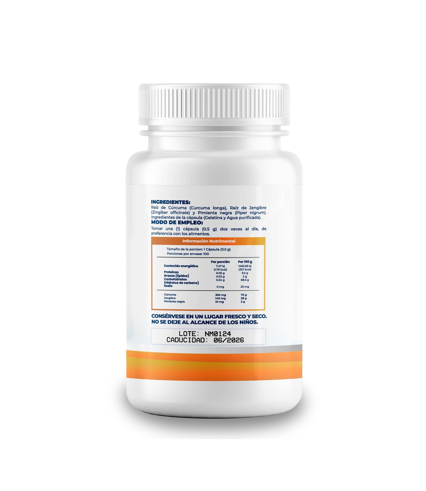 Cúrcuma y Jengibre 500mg