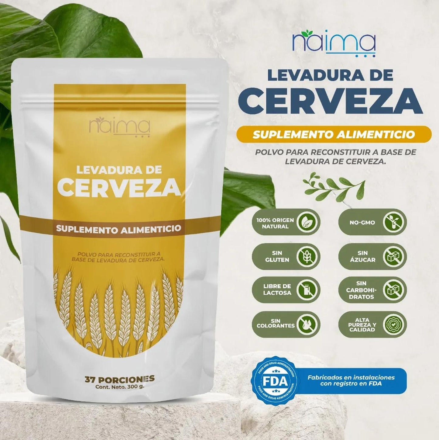 Suplemento Levadura De Cerveza Polvo 300 G