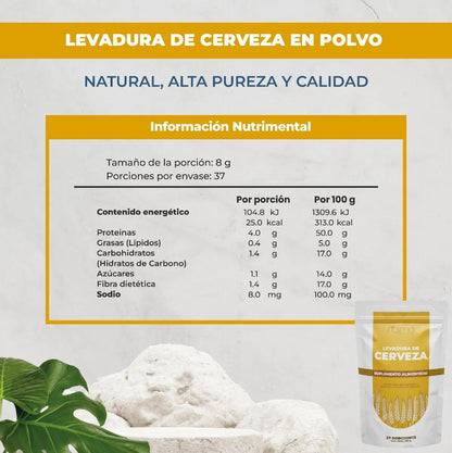 Suplemento Levadura De Cerveza Polvo 300 G