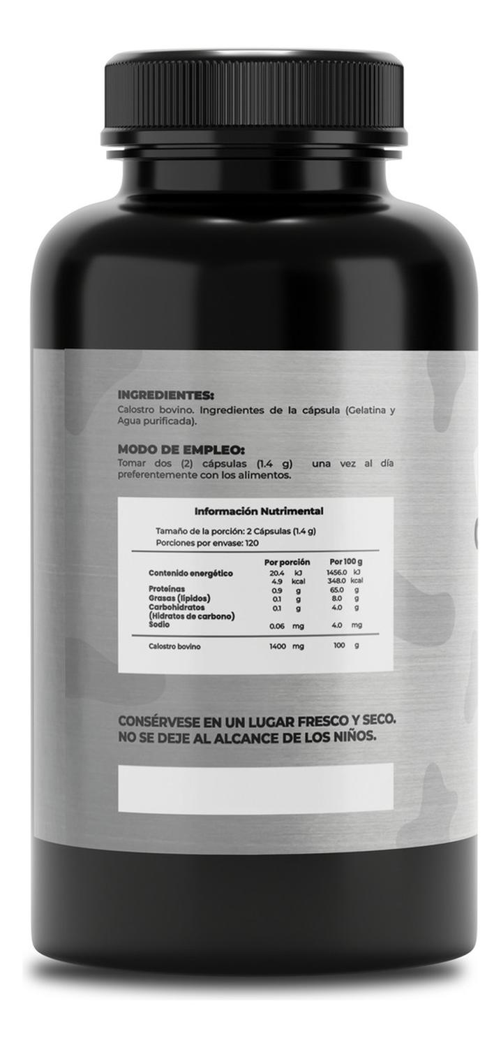 NAIMA Colostrum Bovine 240 Cápsulas | Ingredientes Naturales de origen Bovino | Salud digestiva | Calostro Bovino | Nutrientes esenciales | 700mg por Cápsula |