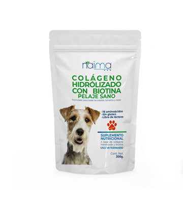 Colágeno Hidrolizado con Biotina para Perros 300gr