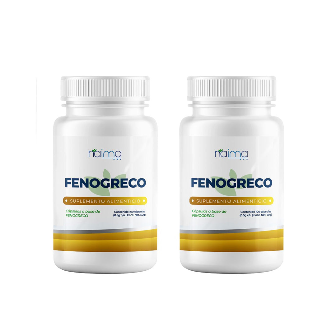 Fenogreco 500mg - 100 Cápsulas por Frasco - 2 Frascos