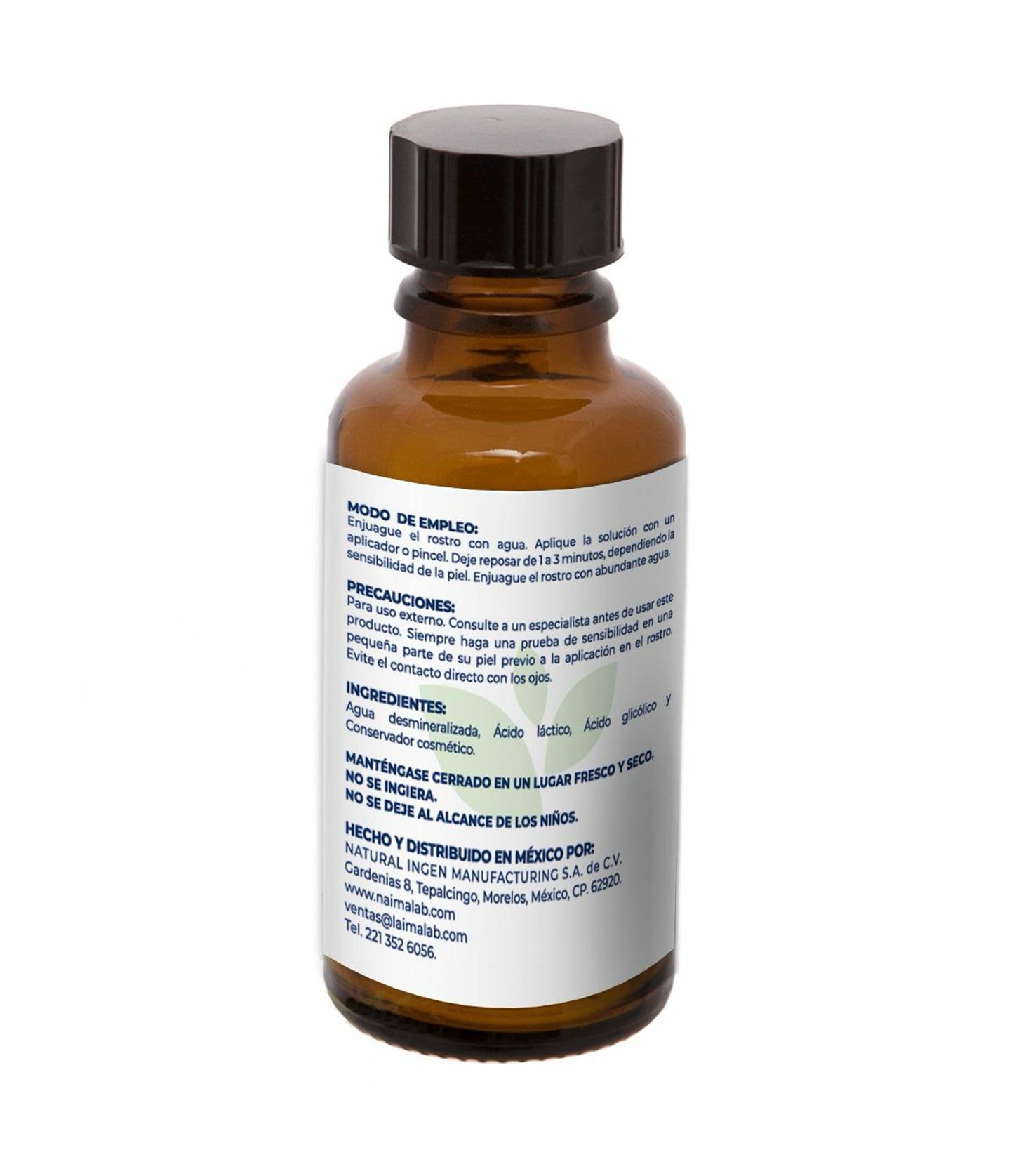 Peeling Acido Glicólico Aha 30% con Acido Láctico 30% - 50ml