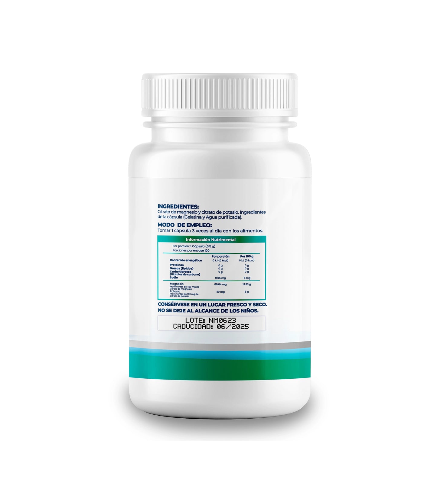 Citrato de Magnesio Con Citrato de Potasio 500mg