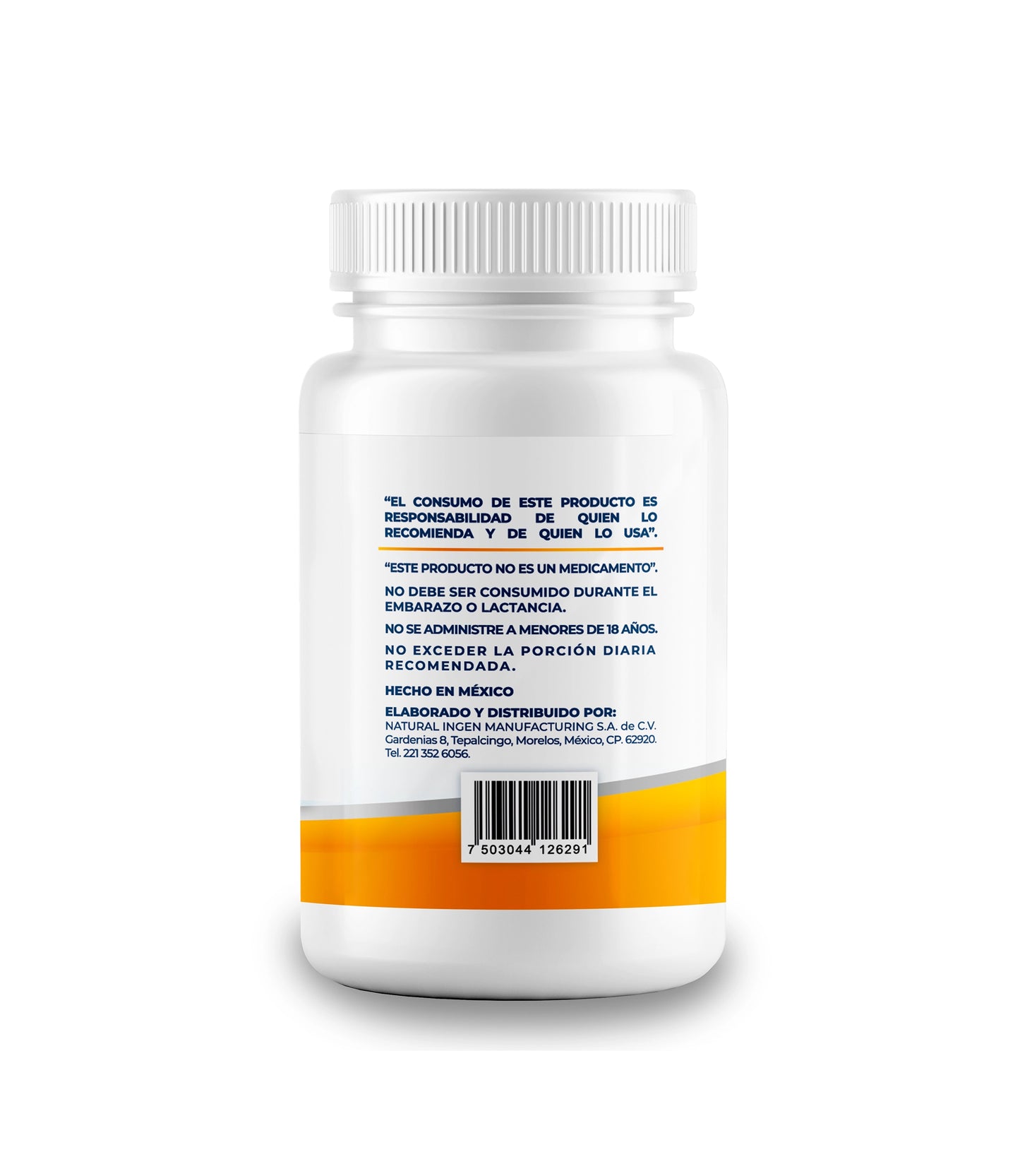 Cúrcuma Con Pimienta Negra 500mg - 100 Cápsulas por Frasco