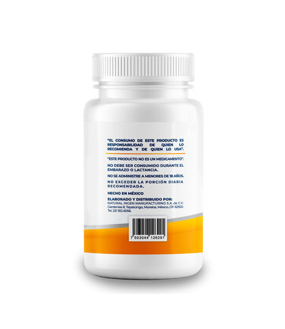 Cúrcuma Con Pimienta Negra 500mg - 100 Cápsulas por Frasco