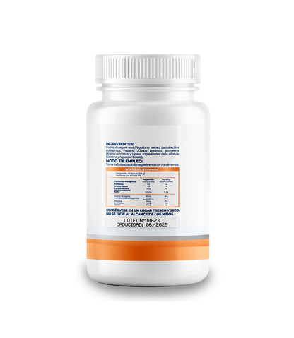 Enzimas Digestivas con Probióticos y Prebióticos 500mg