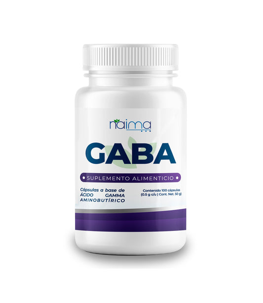 GABA 500mg - 100 Cápsulas por Frasco
