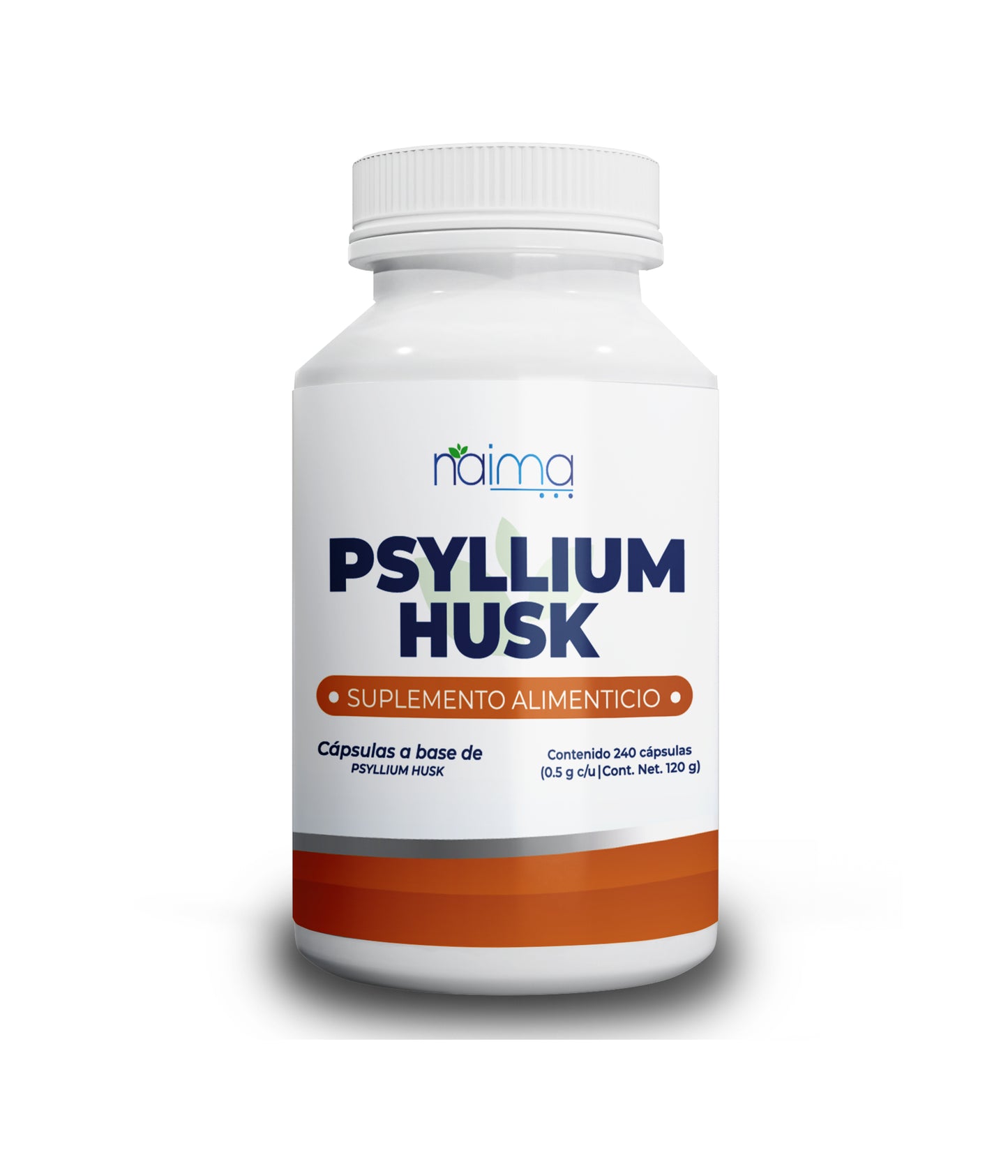 Psyllium husk 500mg - 200 Cápsulas por Frascos