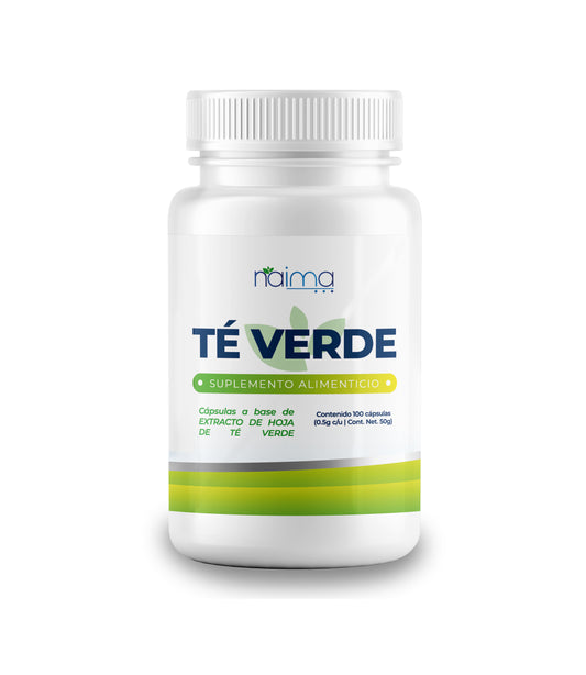 Té Verde Cápsulas 500mg - 100 Cápsulas por Frascos