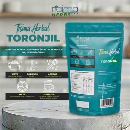 Toronjil - 100 gr de té 100% Natural, Tisana Organica