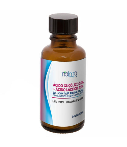 Peeling Acido Glicólico Aha 35% con Acido Láctico 45%