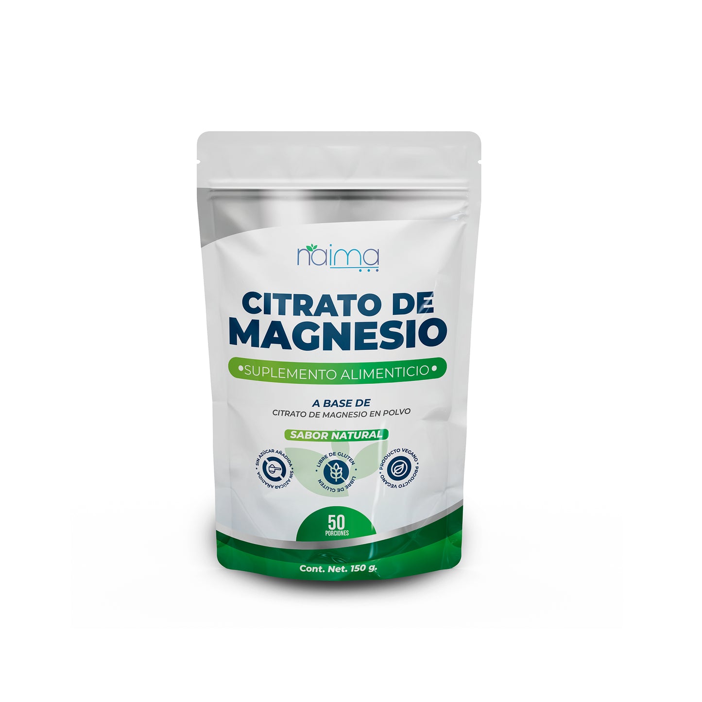Polvo Citrato De Magnesio sabor natural 150g