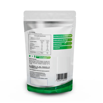 Polvo Citrato De Magnesio sabor natural 150g