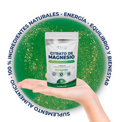 Polvo Citrato De Magnesio sabor natural 150g