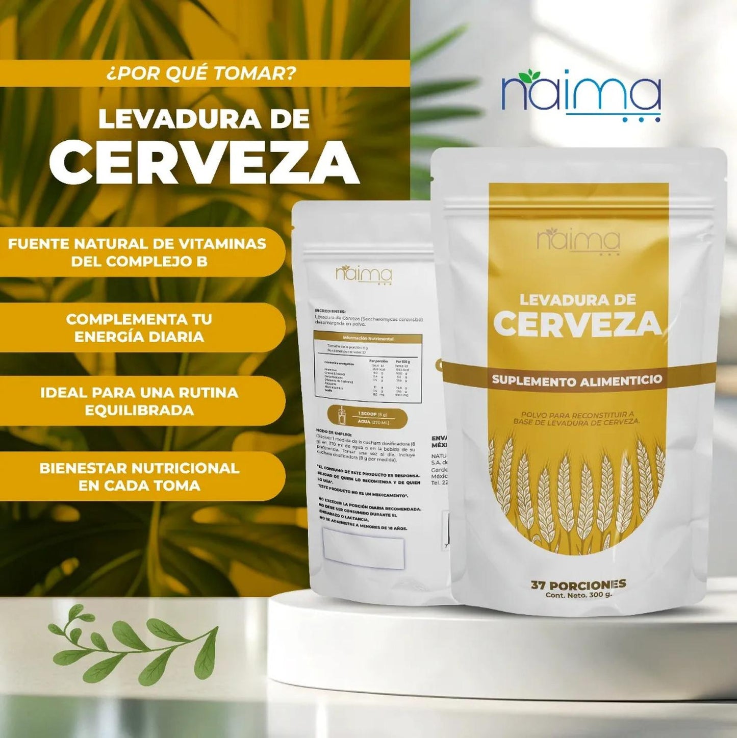 Suplemento Levadura De Cerveza Polvo 300 G