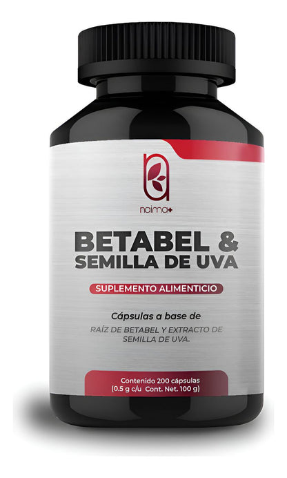 NAIMA Betabel 200 Cápsulas | Suplemento Alimenticio 100% Puro y Natural | Bienestar Cardiovascular y Cognitivo | Superfood | Antioxidante Natural | Beet Root |